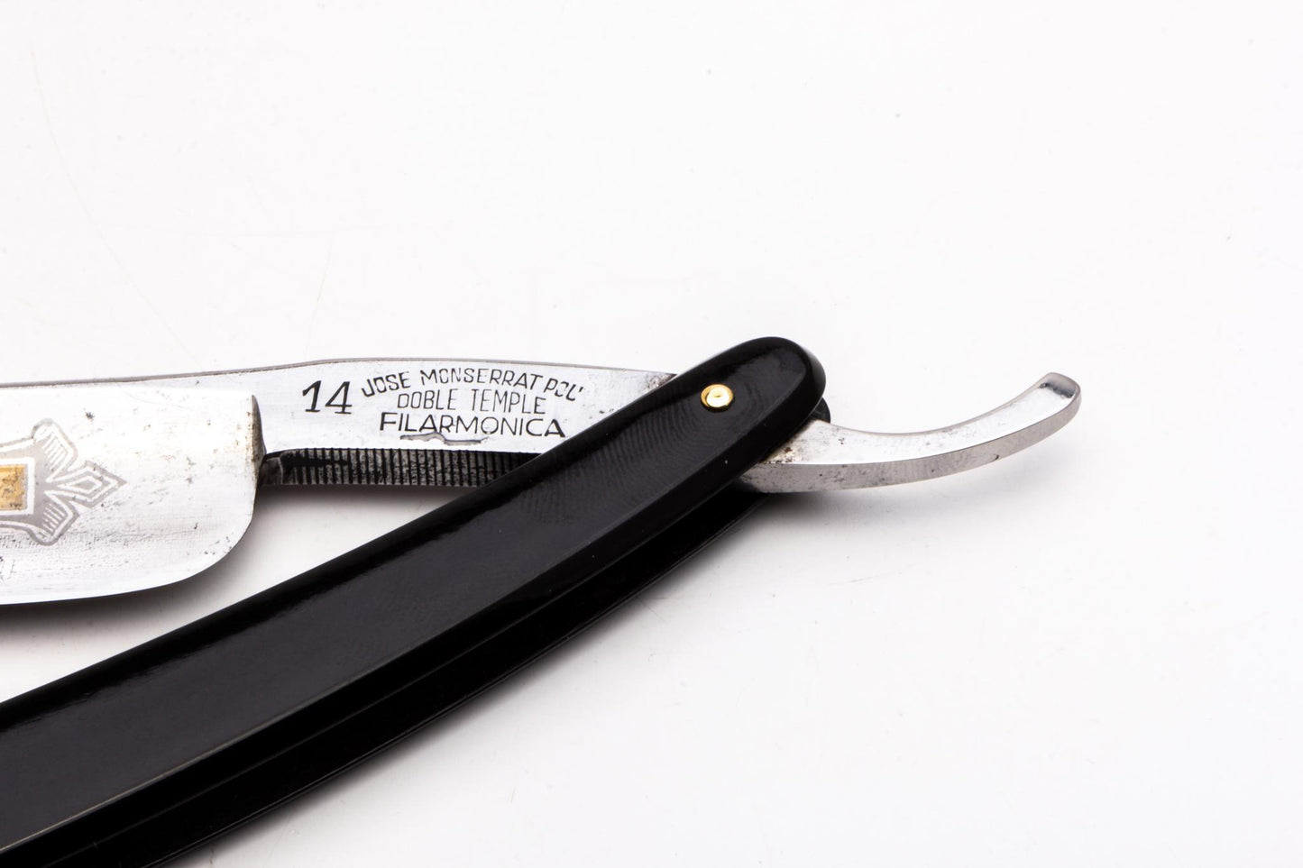 7/8" Filarmonica "Doble Temple" #14  Straight Razor w/ Coffin | Spain
