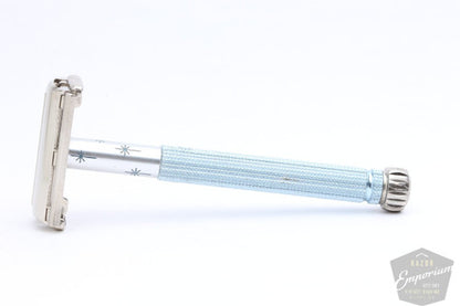 Gillette 1962 Blue Star Lady GIllette Double Edge Safety Razor