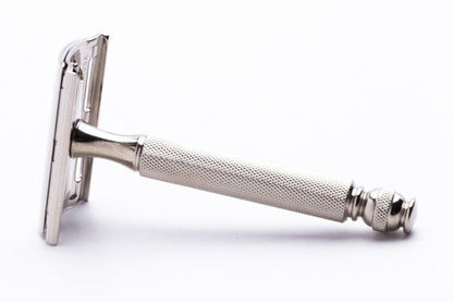 1956 B3 Gillette Old Type Ball End Double Edge Razor | Factory Nickel Revamp