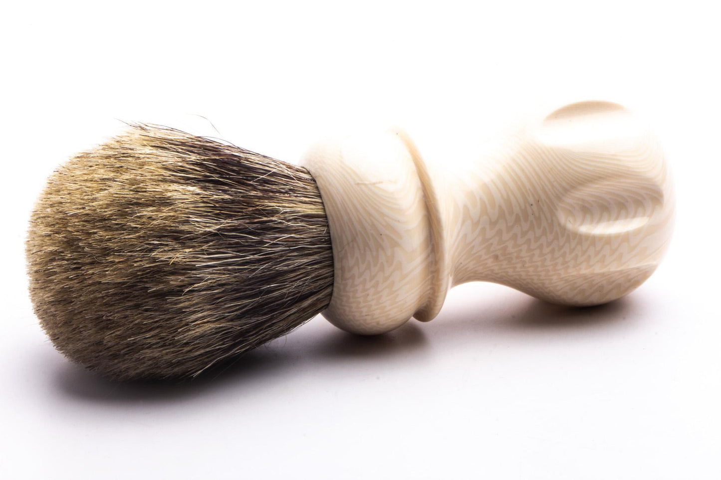 Restored Best Badger Shaving Brush With Cream Handle