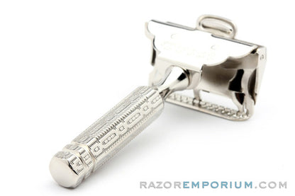 1960's Treet with Gem Chain Handle Style SE Safety Razor | Nickel Revamp