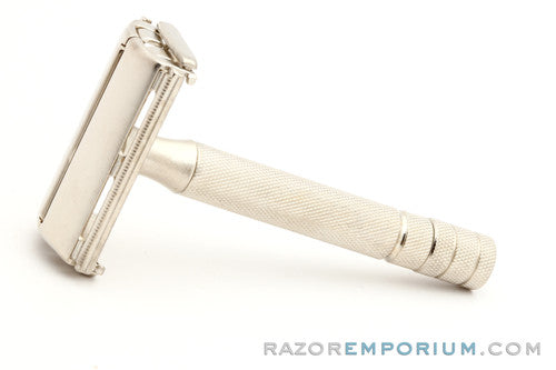 1952 Gillette X4 Super Speed Double Edge Razor | Factory Nickel Revamp