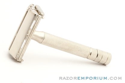 1952 Gillette X4 Super Speed Double Edge Razor | Factory Nickel Revamp