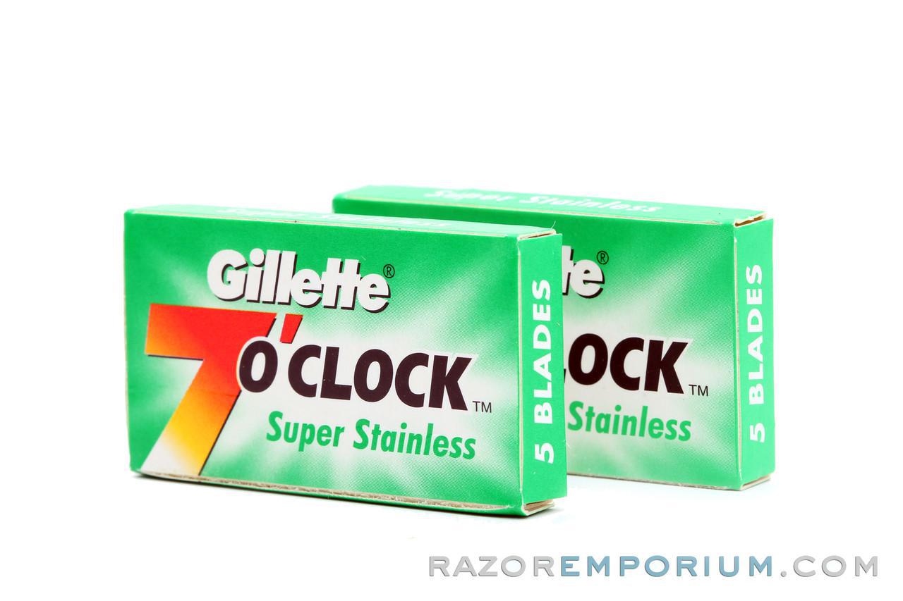 Gillette 7 O'clock Green Double Edge (DE) Razor Blades