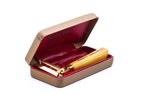 1940's Schick Gold Injector Bakelite Handle Set | Barnett Trucking Co.