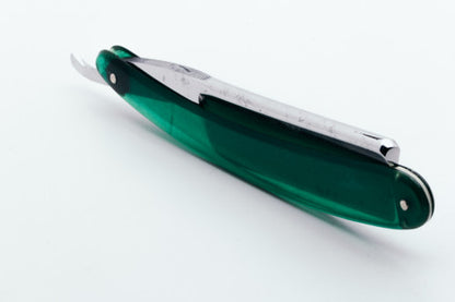 7/8" Filarmonica Doble Temple #14 Straight Razor w/ Green Scales | Spain