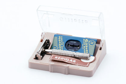 1956 Gillette Regular Flare Tip Double Edge Super Speed Set - B1
