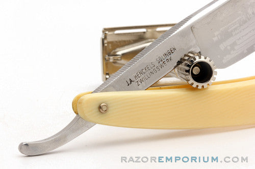 13/16" J.A. Henckels Friodur Hollow Ground Straight Razor | Solingen, Germany