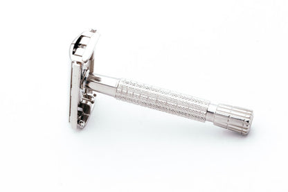 1960's Gillette Giromatic Flare Tip Rocket Safety Razor Factory Nickel Revamp