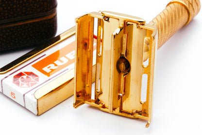 1940's Gillette British Aristocrat  No 21 Set 24K Revamp