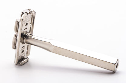 1930s King Oscillator Safety Razor | Factory Nickel Revamp