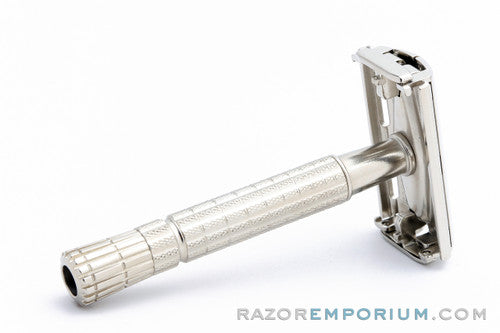 1957 Gillette C1 Flair Tip Super Speed Safety Razor Factory Nickel Revamp