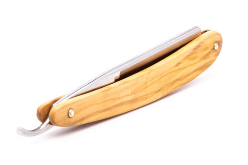 5/8" Dovo 'INOX' Olive Wood Straight Razor | Used With Case