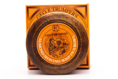 Geo F. Trumper | Almond Oil Hard Shaving Soap in Wooden Bowl