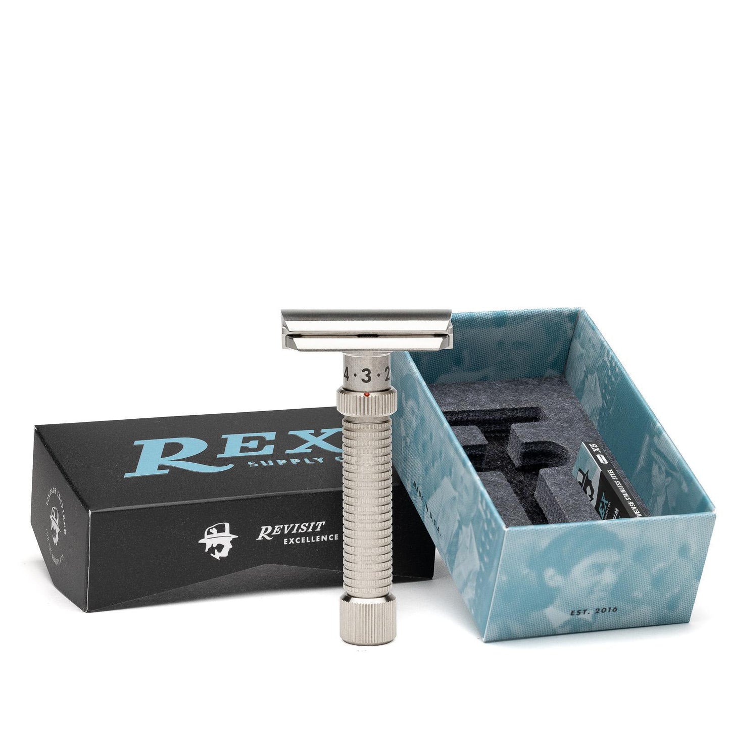 Rex Supply Co. | Ambassador Adjustable Stainless Steel Double Edge Safety Razor
