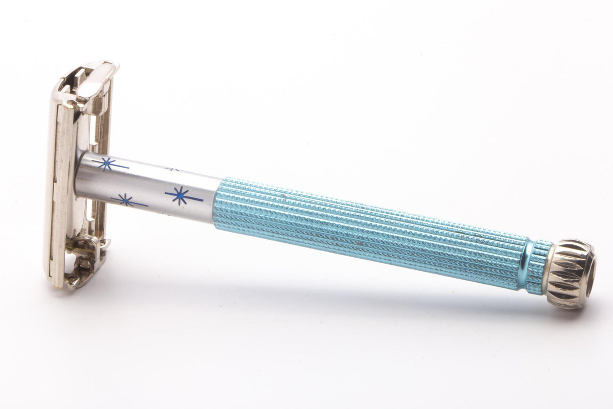 Gillette Razor Stars 1971 R3 Gillette Blue Star Lady Gillette Double Edge Safety Razor | Or ...