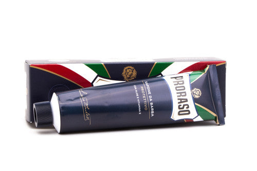 Proraso Shaving Cream | Blue Protective & Moisturizing Aloe & Vitamin E in Tube