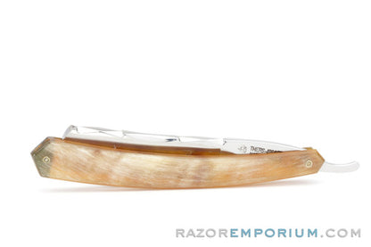 11/16" Thiers-Issard Hollow Ground Blonde Horn Straight Razor