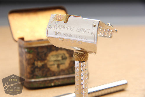 Kampfe Bros. 1912 Style STAR SCS Model SE Safety Razor in Tin w/ Blade ...