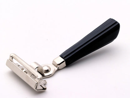 1950's Schick Eversharp Silver Injector Razor Black Bakelite Handle
