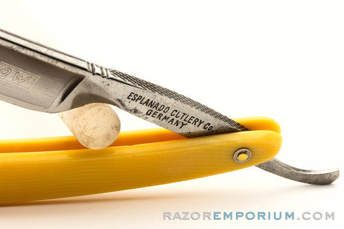 5/8" Esplanado Cutlery Co.  Square Tip Straight Razor w/ Case |  Germany