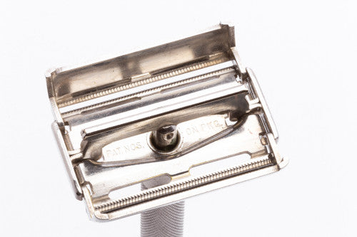 1954 Gillette Super Speed TTO DE Safety Razor with Styrene Case