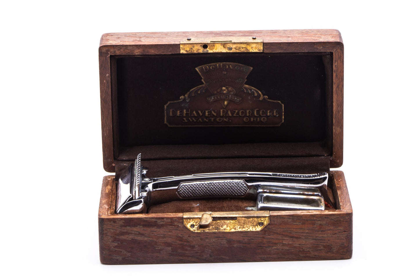 1930s De Haven Syncrokee Shakes Sharp Razor Set | Original Condition