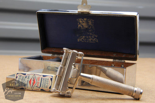 Wilkinson Sword Co. Wedge Style Safety Razor in Metal Box