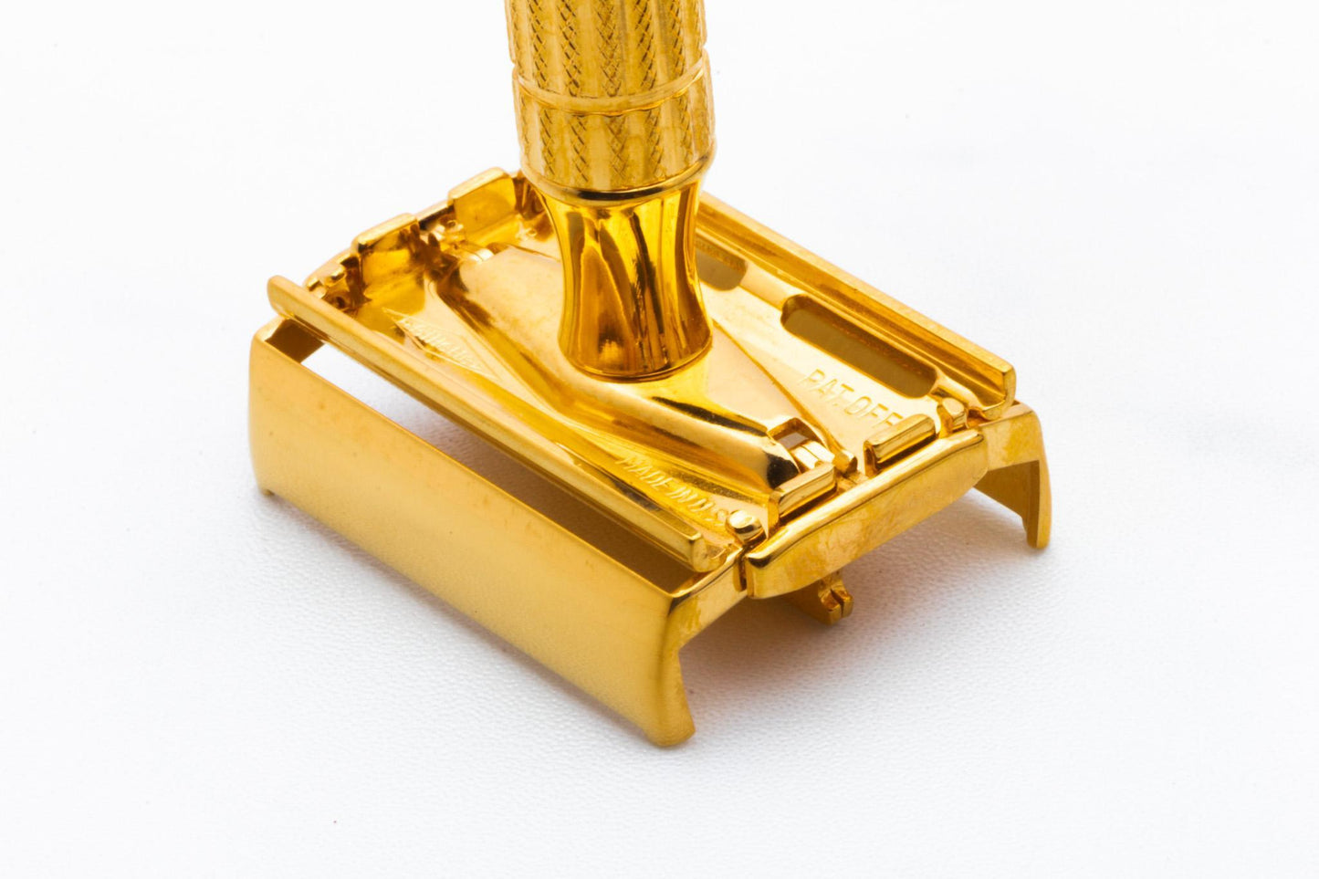1956 B1 Gillette President Double Edge Safety Razor Set | 24K Gold Revamp