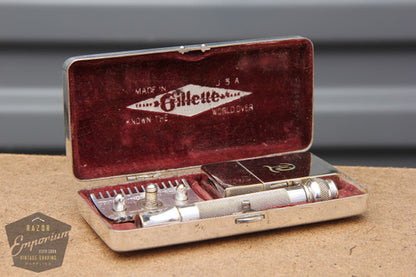 Gillette 1921 Churlow Pocket Edition - Old Type (DE) Razor Set