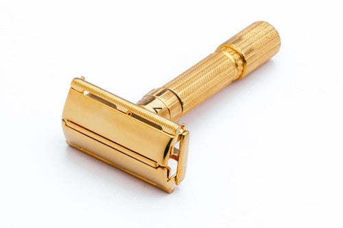 1960 Gillette $1.95 Fatboy Adjustable Double Edge Safety Razor | 24K Gold Revamp