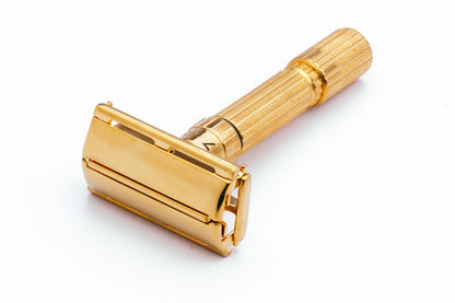 1960 Gillette $1.95 Fatboy Adjustable Double Edge Safety Razor | 24K Gold Revamp
