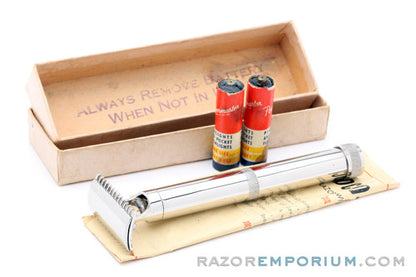 1940's TedCo Lite Double Edge Safety Razor with Light