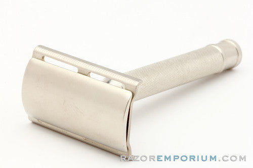 1950s Star Gillette Hybrid DE Safety Razor USA | Factory Nickel Revamp