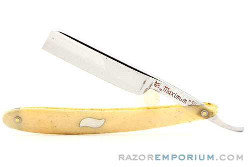 9/16" J.A. Henckels #409 "Maximum" Straight Razor w/ Case | Solingen, Germany