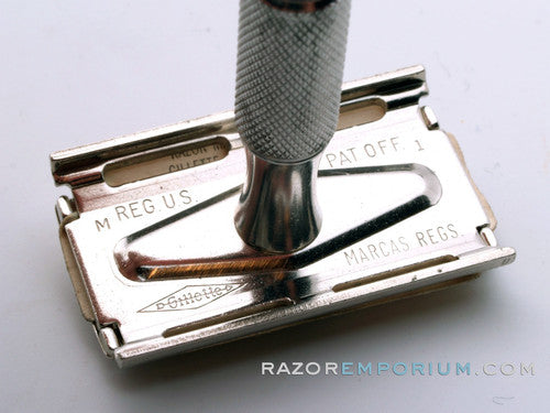 1967 M1 Gillette Tech Travel DE Safety Razor Marcas Regs  Set