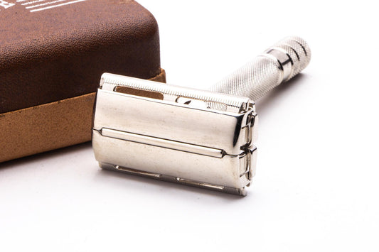 1940's Gillette Milord Double Edge Safety Razor Set | Original Condition
