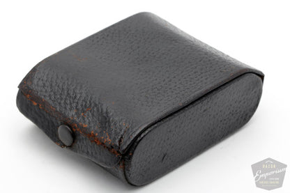 1911 Gillette Single Ring Travel Set in Black Leather Case