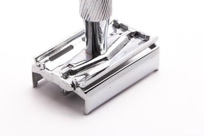 Wilkinson Sword | Long Handle Barber Pole TTO Double Edge Safety Razor | Used