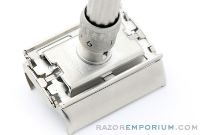 1968 Gillette N2 Slim Adjustable DE Safety Razor Satin Nickel Revamp