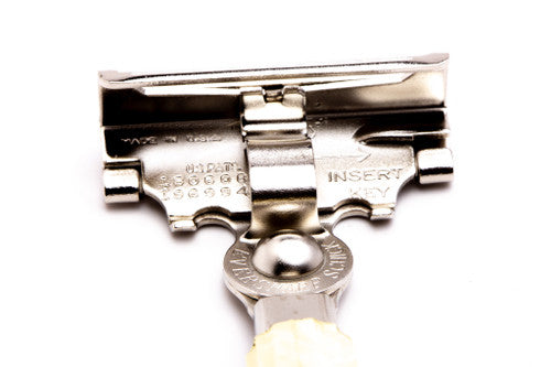 1950's Schick Injector Cream Bakelite Handle | Factory Nickel Revamp