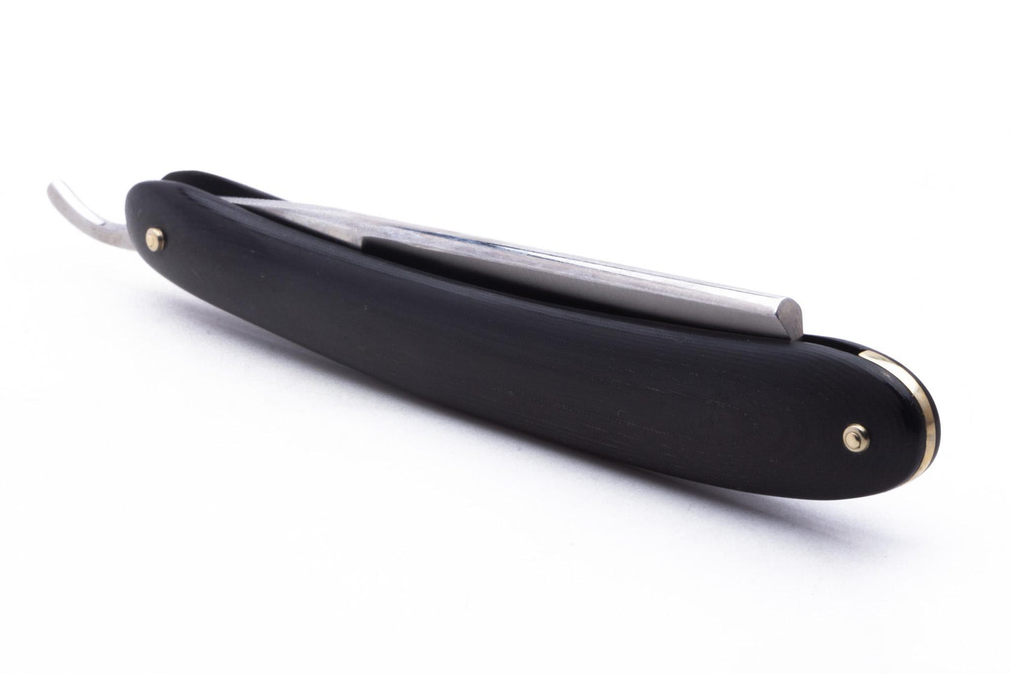 5/8" Dovo Solingen Favorit Straight Razor With Black Micarta Wood Scales | Pre-Owned