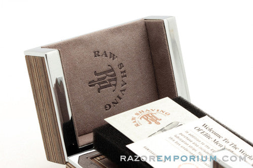 Raw Shaving RS-18 Clear Cut Stainless Steel Safety Razor with Lubricating Strips