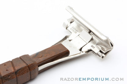 1960's Schick Grip Injector Safety Type L Razor w Tennis & Golf Handle - Good