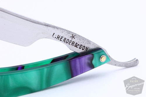 6/8" L. Herder & Son Friday Straight Razor | Custom Scales