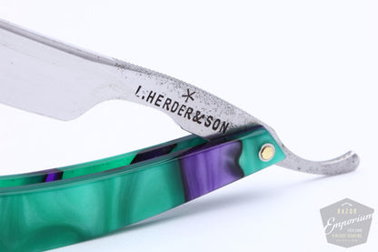 6/8" L. Herder & Son Friday Straight Razor | Custom Scales