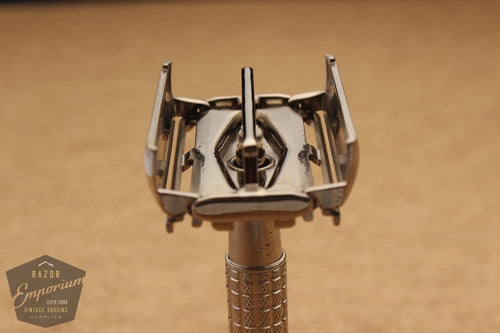 Gillette 1963 Flair Tip DE Super Speed Razor * Nickel REVAMPED