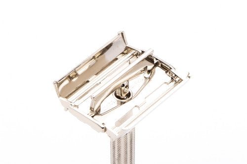 1958 D3 Gillette TV Special Super Speed Safety Razor | Factory Nickel Revamp