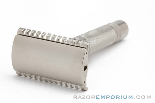 1930's Gillette British NEW Deluxe Long Comb Common Bar Handle Razor | Nickel Revamp