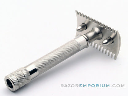 1916 Gillette Single Ring Old Type DE Safety Razor | Nickel Revamp